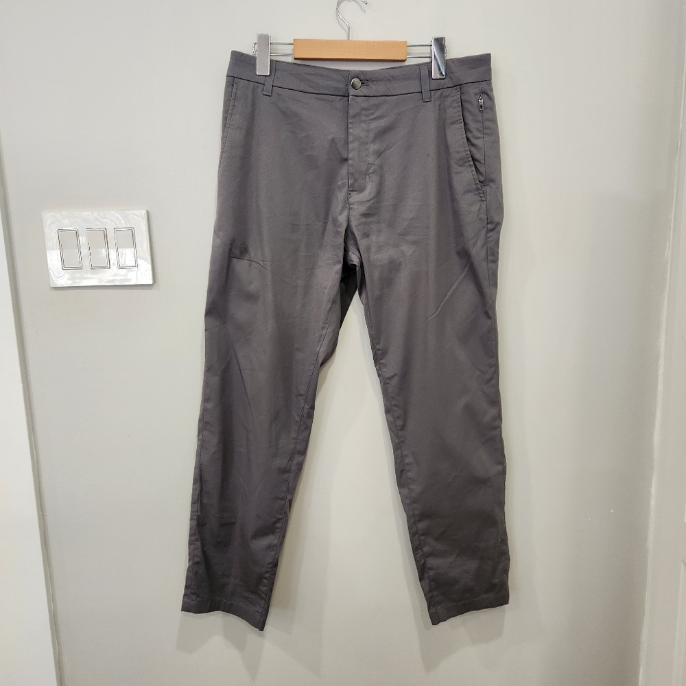 Birddogs Pants Stretch Tag 32x30 Fits 32x28 Gray Cotton Nylon Blend Mens Golf